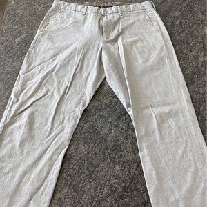 J. Crew 34" Grey Slim Bowery Pants